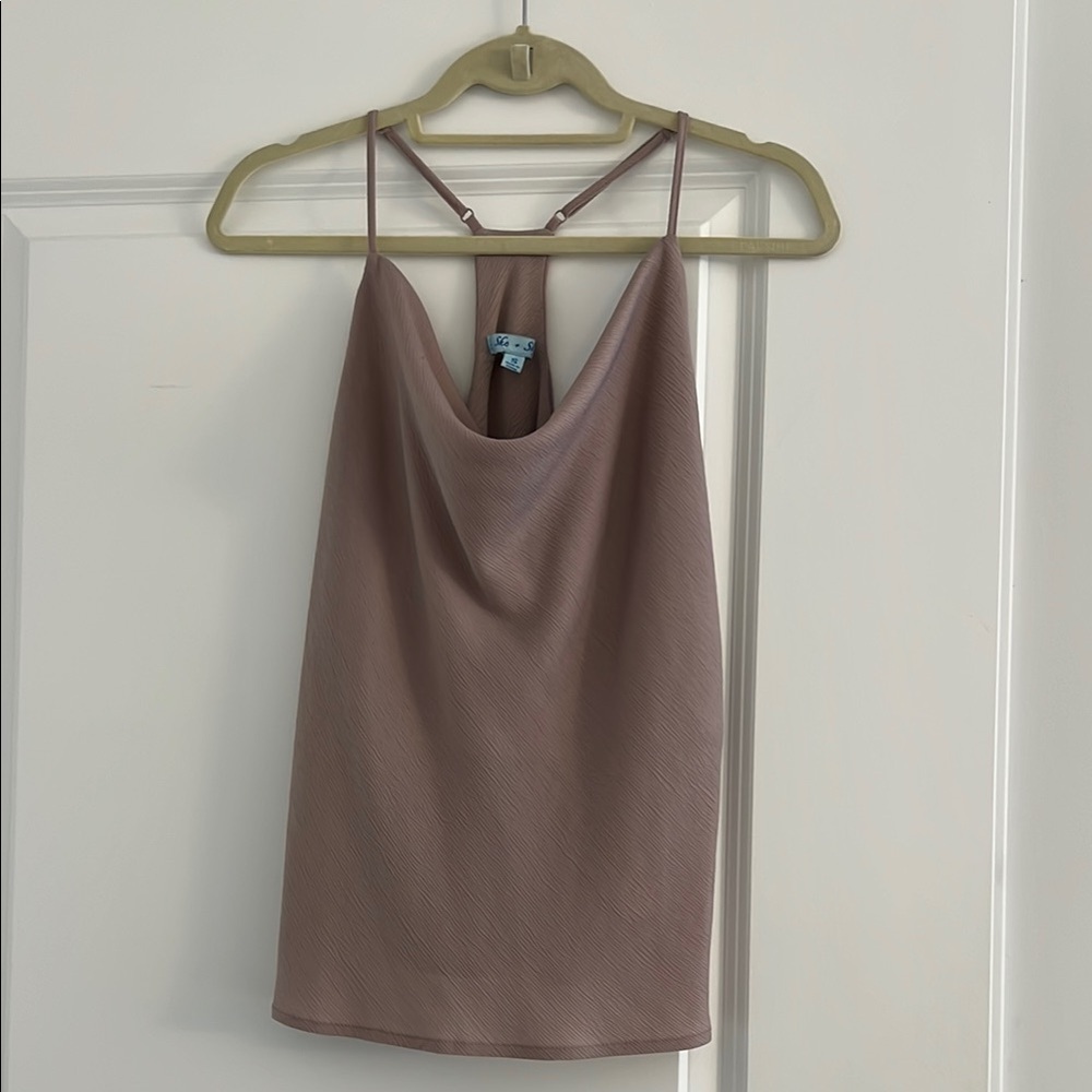 She & Sky Silk Top